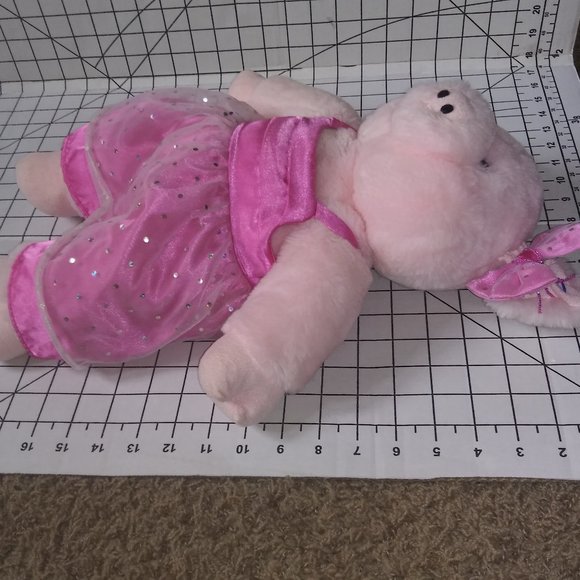 Build A Bear Pig Pretty In Pink Stuffed Animal Plush 17 Inch Talking Toy - Picture 10 of 10